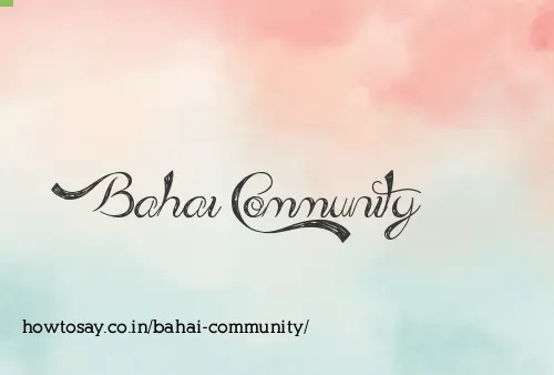 Bahai Community