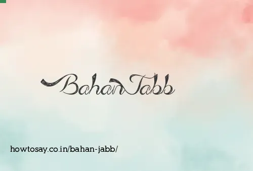 Bahan Jabb