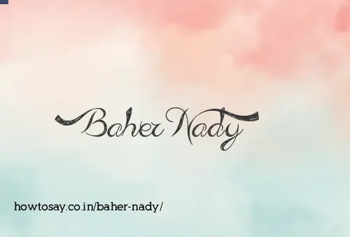 Baher Nady
