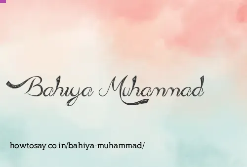 Bahiya Muhammad