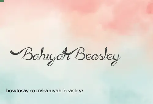 Bahiyah Beasley
