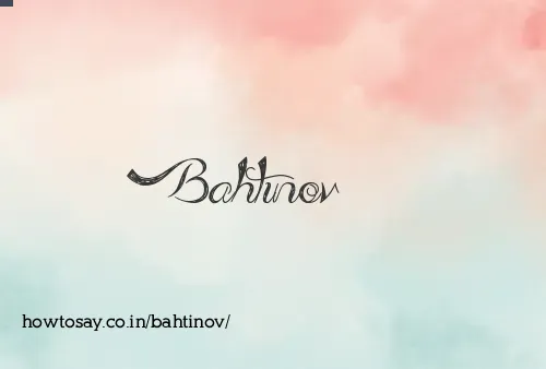Bahtinov