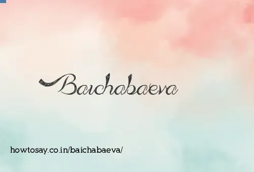 Baichabaeva