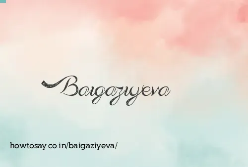 Baigaziyeva