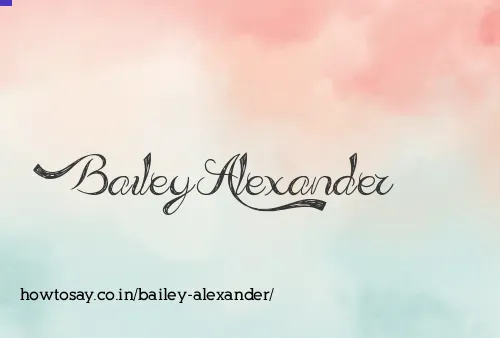 Bailey Alexander
