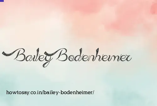 Bailey Bodenheimer