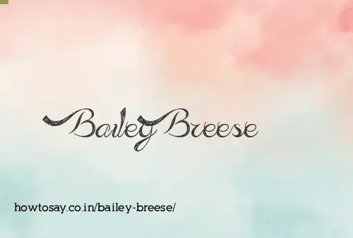 Bailey Breese
