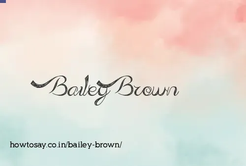 Bailey Brown