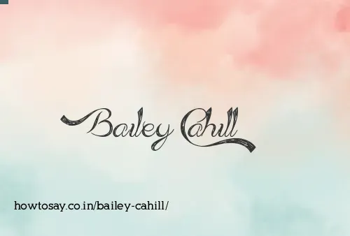 Bailey Cahill