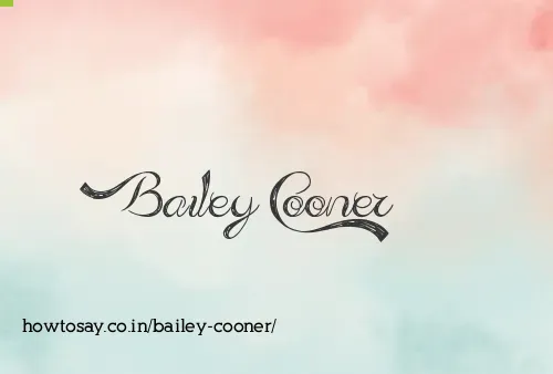 Bailey Cooner