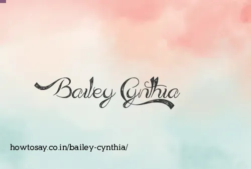 Bailey Cynthia