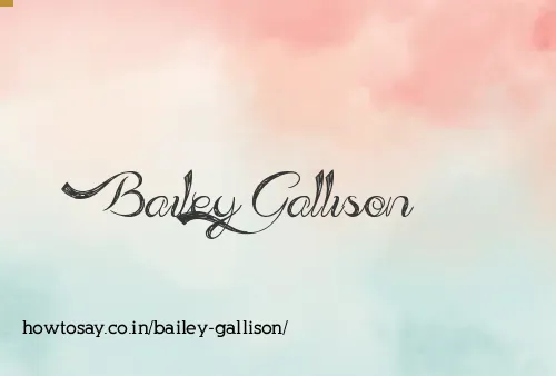 Bailey Gallison