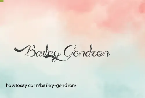 Bailey Gendron
