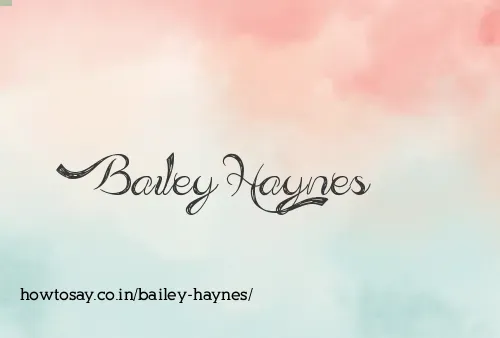 Bailey Haynes