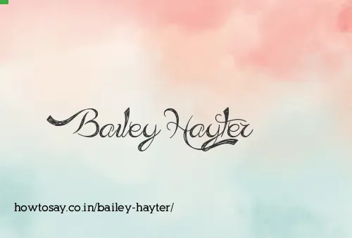 Bailey Hayter