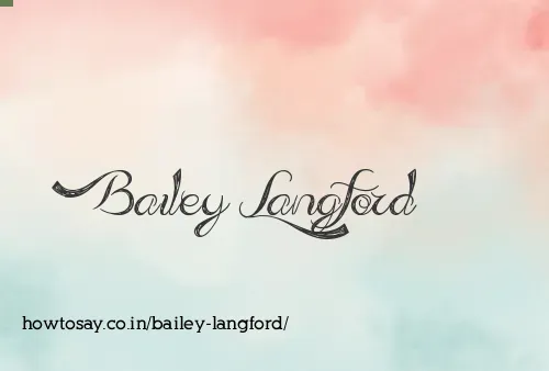 Bailey Langford