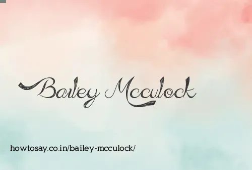 Bailey Mcculock