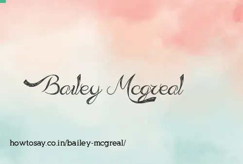 Bailey Mcgreal