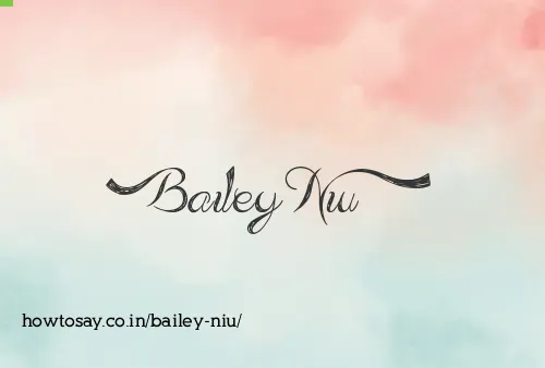 Bailey Niu