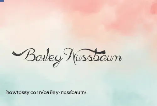 Bailey Nussbaum