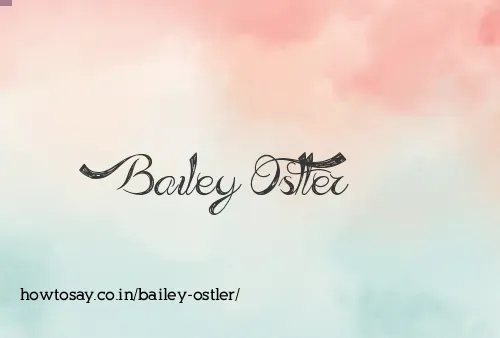 Bailey Ostler
