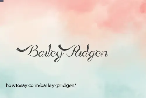 Bailey Pridgen