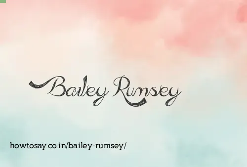 Bailey Rumsey