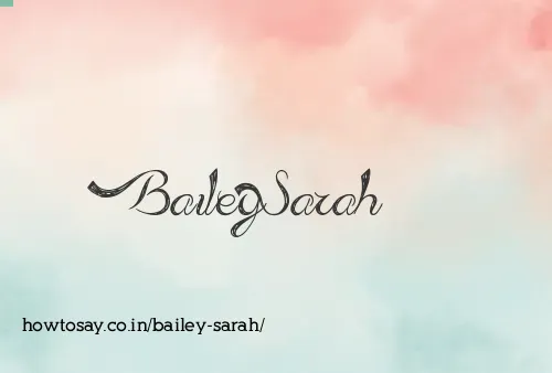 Bailey Sarah