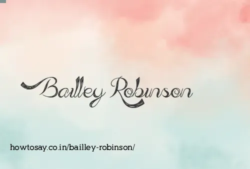 Bailley Robinson