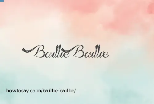 Baillie Baillie