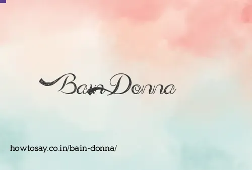 Bain Donna