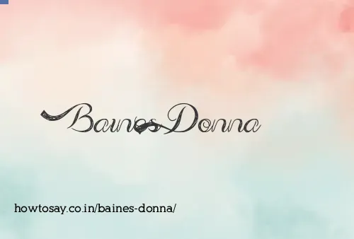 Baines Donna