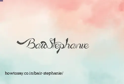 Bair Stephanie