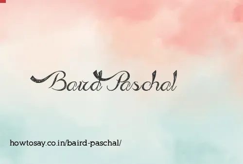Baird Paschal