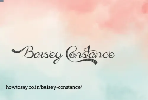 Baisey Constance