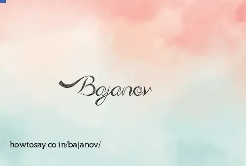 Bajanov