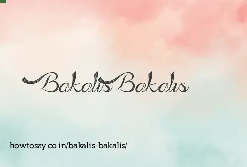 Bakalis Bakalis