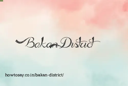 Bakan District