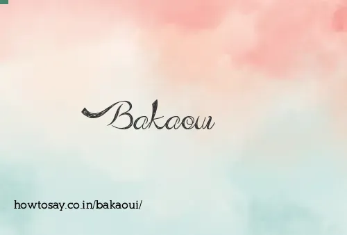 Bakaoui