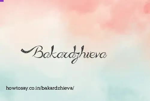Bakardzhieva