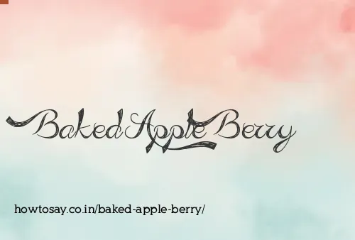 Baked Apple Berry