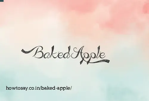 Baked Apple