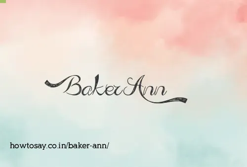 Baker Ann