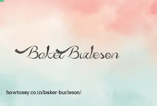 Baker Burleson