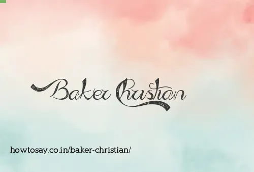 Baker Christian