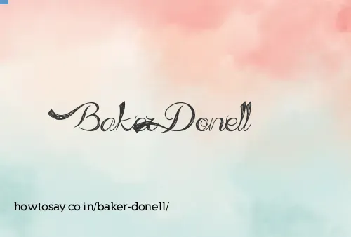 Baker Donell