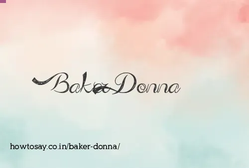 Baker Donna