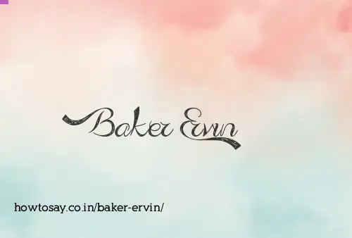 Baker Ervin