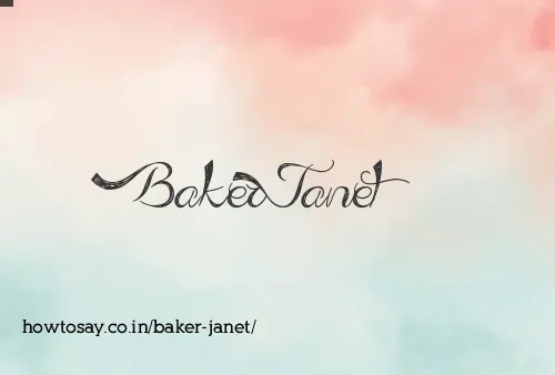 Baker Janet