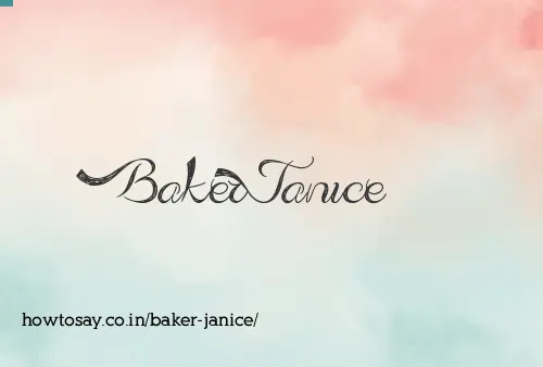 Baker Janice
